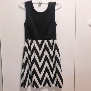 Chevron skater dress